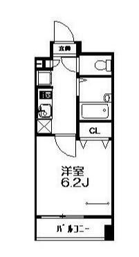 PFERD本蓮沼(1K/3階)の間取り写真