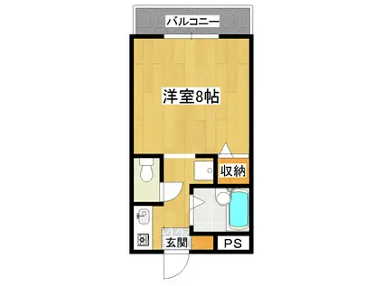 藤ハイツ(1K/3階)の間取り写真