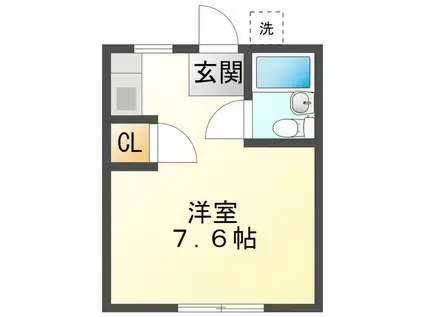 N-ONE(ワンルーム/2階)の間取り写真