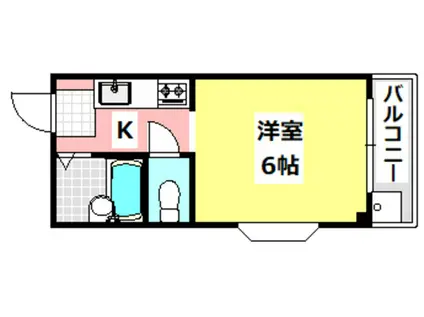 村井マンション(1K/3階)の間取り写真