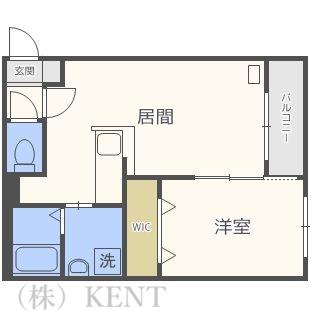 GRAND RAVINE 八軒グランラヴィーヌ八軒(1LDK/4階)の間取り写真