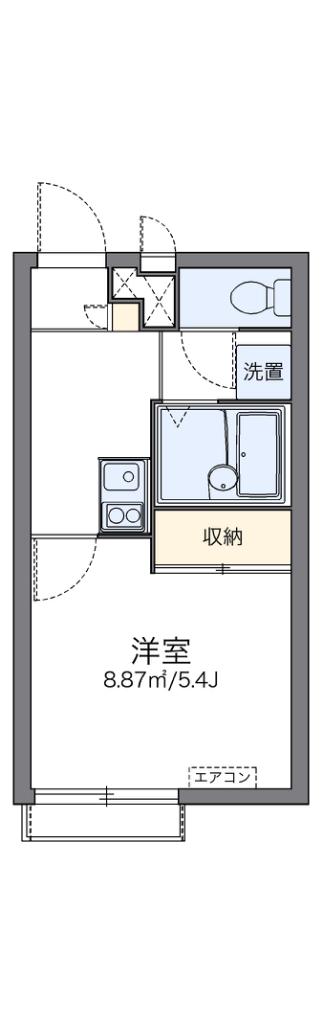 レオパレスウィンゴ(1K/2階)の間取り写真
