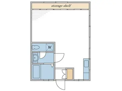 展覧会ハウス(ワンルーム/1階)の間取り写真