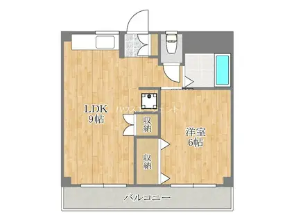 小泉マンション(1LDK/4階)の間取り写真