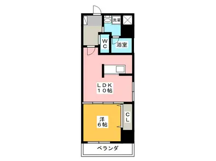 SPRING HOUSE KOYAMACHI(1LDK/8階)の間取り写真