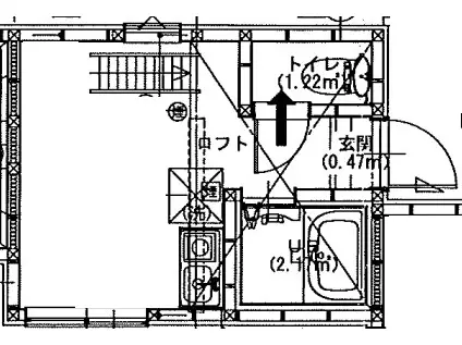 ALEX保土ヶ谷(ワンルーム/2階)の間取り写真