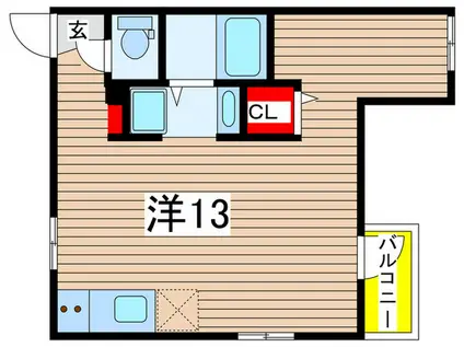 CATS VILLAGE(ワンルーム/2階)の間取り写真