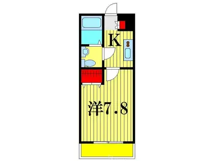 R FIELDS MATSUDOIII(1K/2階)の間取り写真
