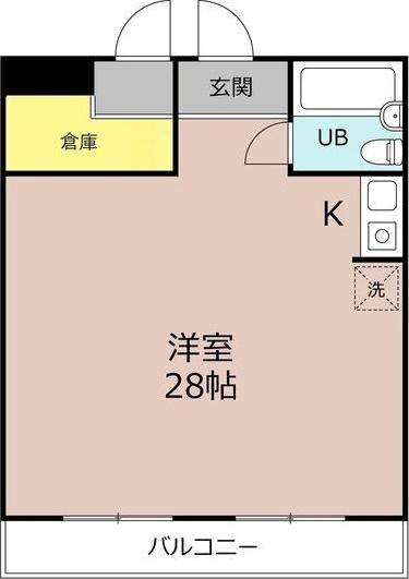 第2岐阜県ビル(ワンルーム/7階)の間取り写真