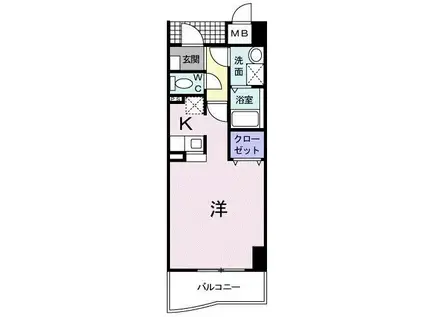 グレースヴィレッジ(ワンルーム/1階)の間取り写真