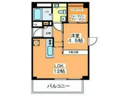 エミネンス坂上(1LDK/2階)の間取り写真