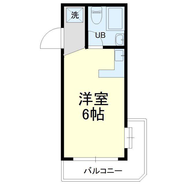 カレッジタウンウィング(ワンルーム/4階)の間取り写真