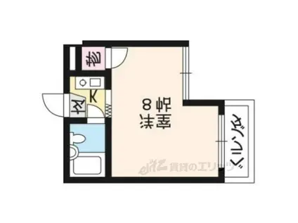 メゾン・ド・ヴァルチェ(1K/4階)の間取り写真