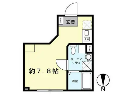 プラチナフォルム中延イースト(ワンルーム/B1階)の間取り写真