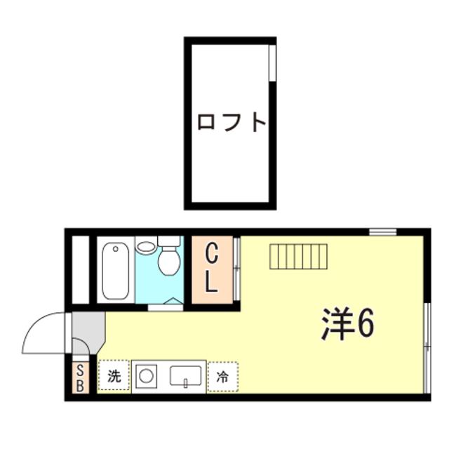 ラメールI(ワンルーム/1階)の間取り写真