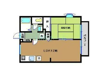 メゾンTK(1LDK/1階)の間取り写真