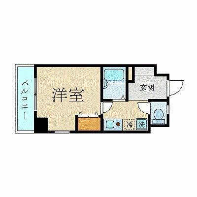 プレール九段(1K/2階)の間取り写真