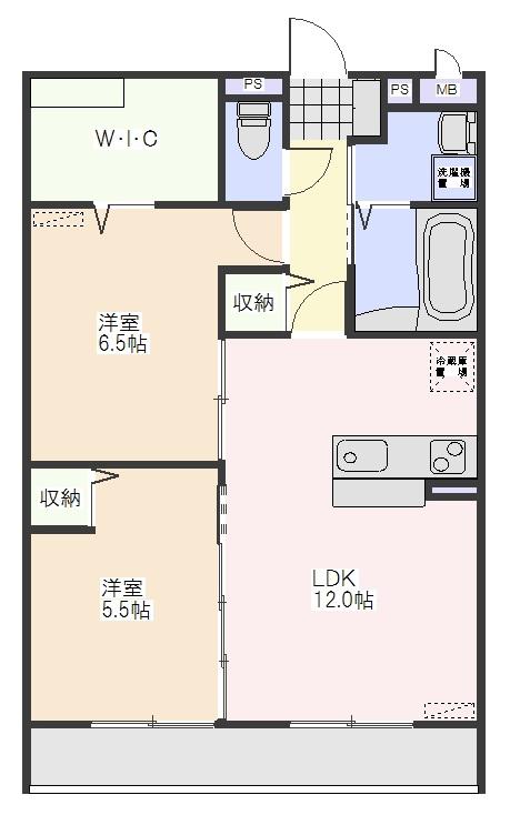 セルティスIII(2LDK/3階)の間取り写真