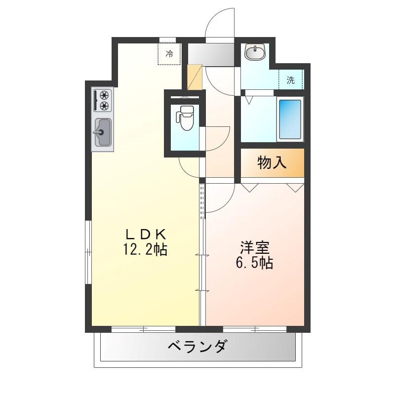 アルト カッシーナ(1LDK/8階)の間取り写真