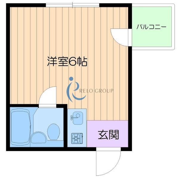 プログレス駒川(ワンルーム/6階)の間取り写真