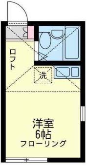 ユナイト衣笠ピッカーニャ(ワンルーム/1階)の間取り写真
