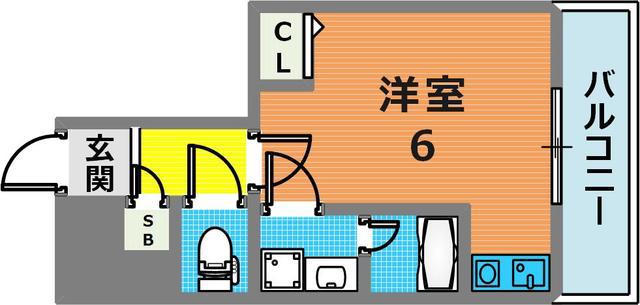 ARCO PLACE(ワンルーム/5階)の間取り写真