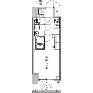 S-RESIDENCE庄内通駅前CURERE(1K/4階)の間取り写真