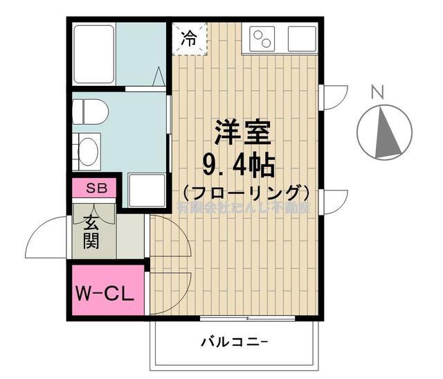 シルバラードトスカン(ワンルーム/3階)の間取り写真