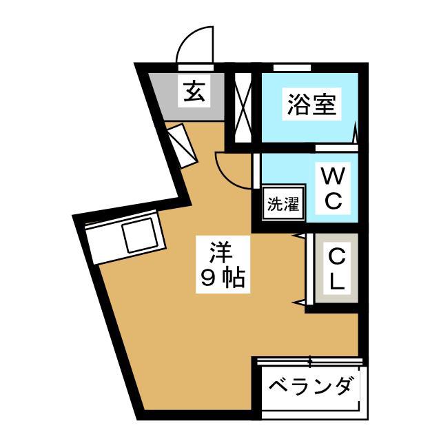 ラグーナコート荏原(ワンルーム/2階)の間取り写真