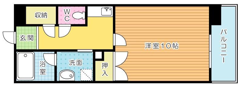 アブニール篠崎第2ビル(1K/1階)の間取り写真
