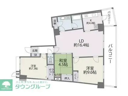 アイランドシティ インフィニガーデンノース(3LDK/12階)の間取り写真