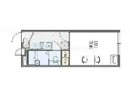レオパレスDOGWOOD(1K/2階)の間取り写真