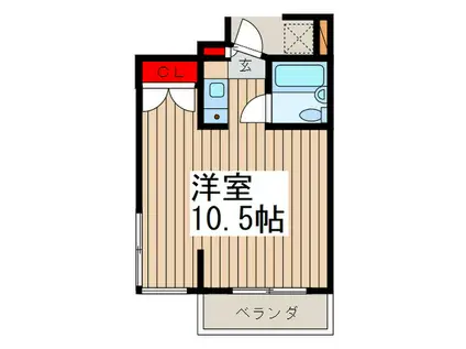 メゾン市川(ワンルーム/3階)の間取り写真