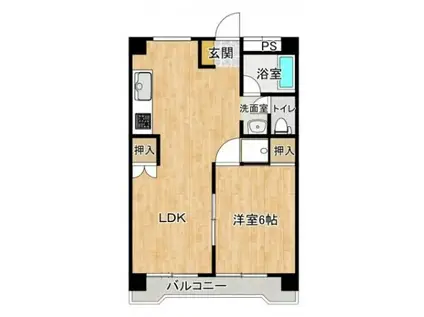 AQUA・LUCE(1LDK/2階)の間取り写真