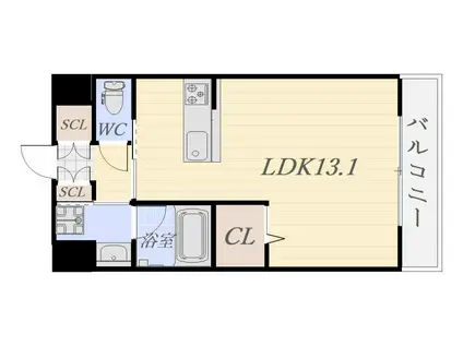 武マンション(ワンルーム/3階)の間取り写真