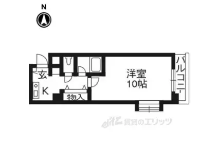 メゾン・チェリー(1K/2階)の間取り写真