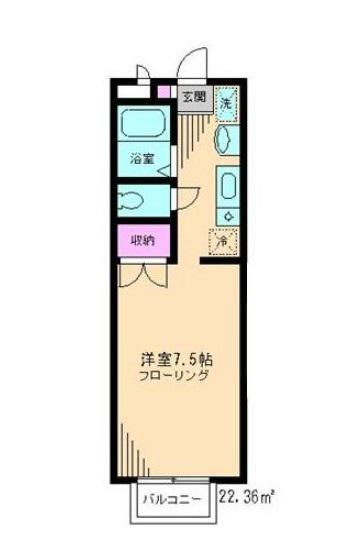 キロロ弐番館(1K/2階)の間取り写真
