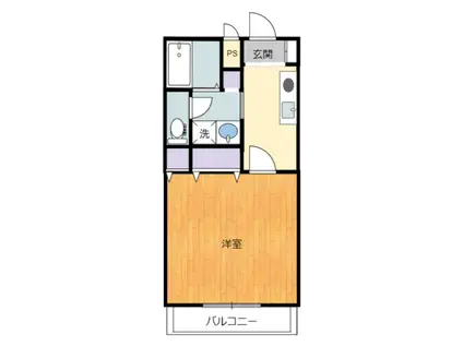 アビリティ相生町(1K/2階)の間取り写真