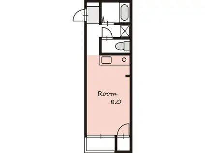 LA FORT(ワンルーム/2階)の間取り写真