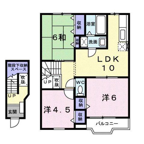 メゾン ソルトヴァリー(3LDK/2階)の間取り写真