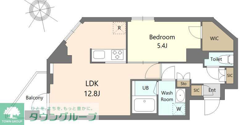 S-RESIDENCE北綾瀬AWESOME(1LDK/3階)の間取り写真