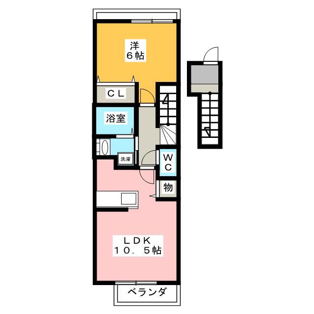 エルカミーノ(1LDK/2階)の間取り写真