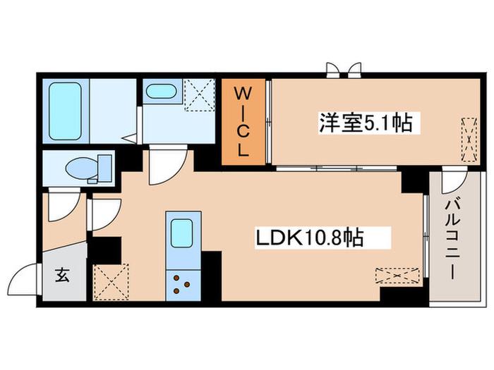 D-STYLE氷川台(1LDK/3階)の間取り写真