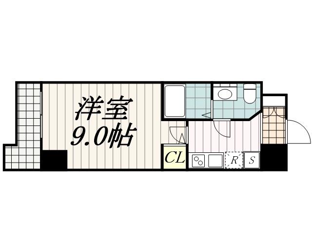 SIDEONE(1K/5階)の間取り写真