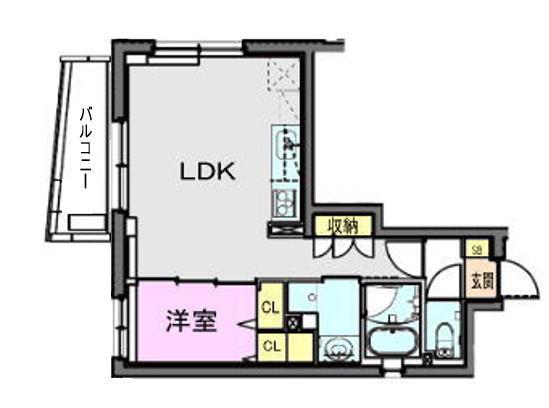 ASTILE 練馬北町(1LDK/3階)の間取り写真