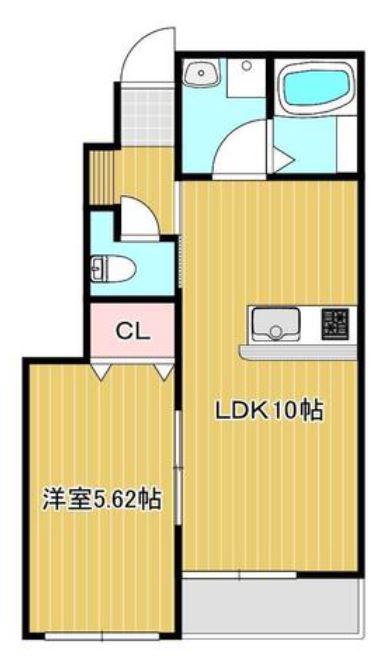 MYESTATE 旭本町 西棟 102(1LDK/1階)の間取り写真