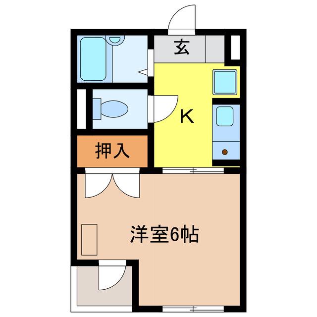 COZY TOWN KS(1K/3階)の間取り写真