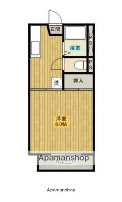 コーポ葉山(1K/2階)の間取り写真