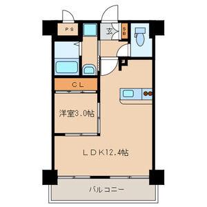 門司ポロニア(1LDK/4階)の間取り写真