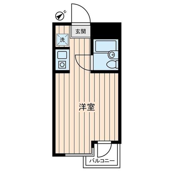 目白ヒルズレジデンス(ワンルーム/3階)の間取り写真